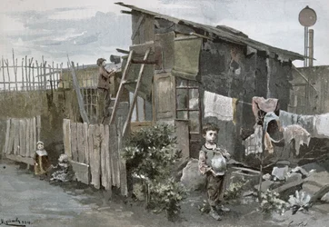 Pauvreté à Paris : Le Passage Gergovie, 1884
